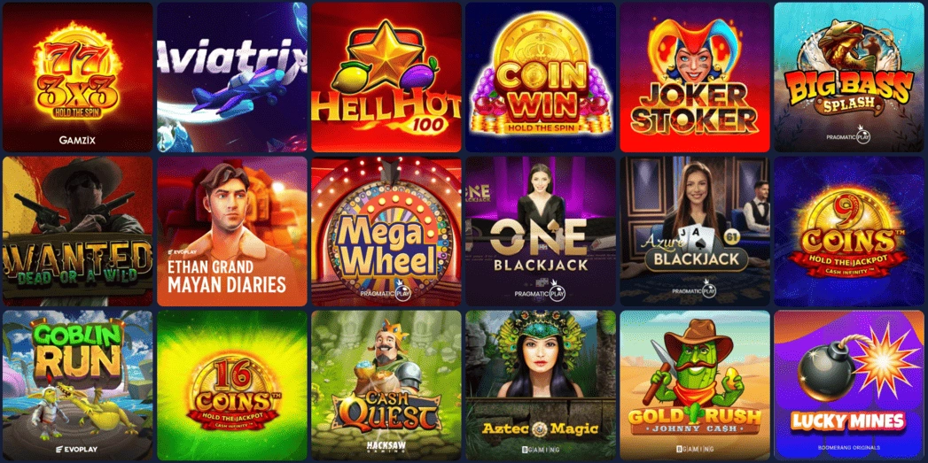 Los juegos m&aacute;s populares de 2026 en Boomerang Bet Casino